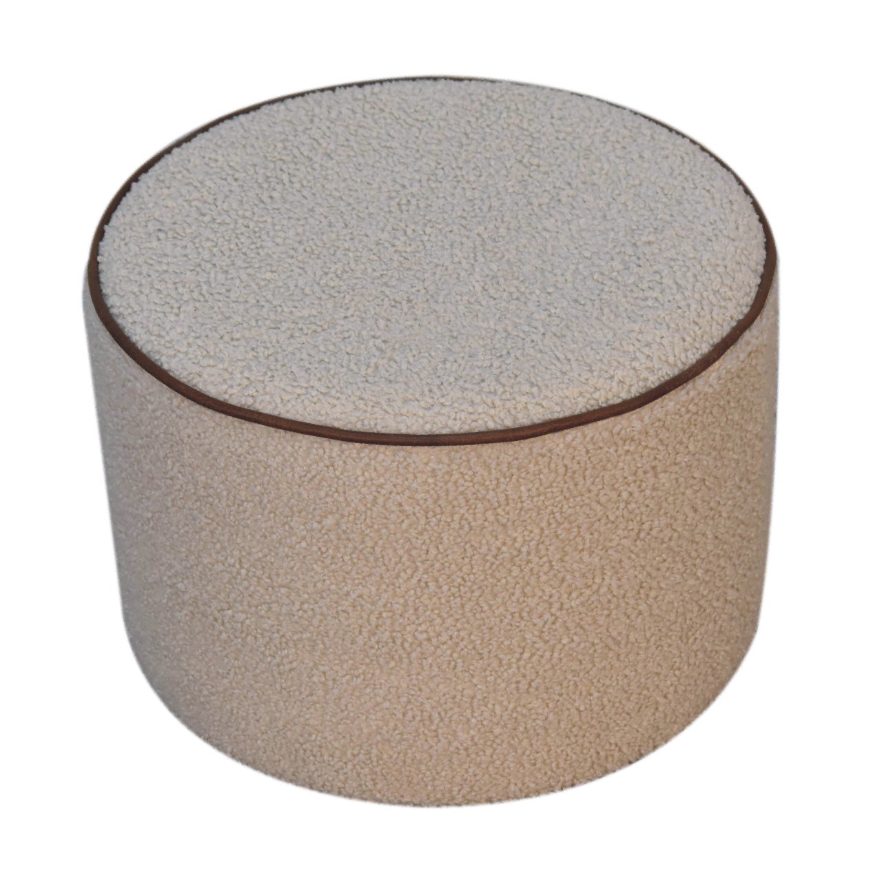 Serenity Large Round Footstool | Boucle