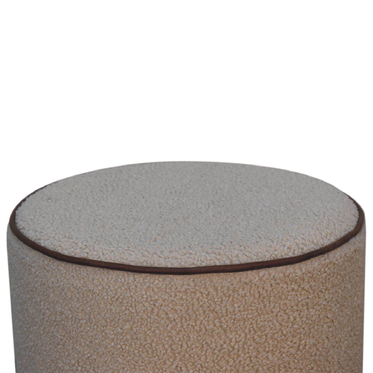 Serenity Large Round Footstool | Boucle