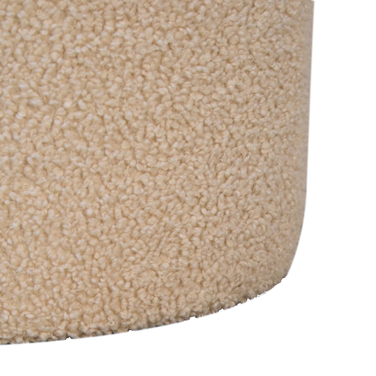 Serenity Large Round Footstool | Boucle