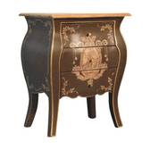 Coroner Bedside Table | Hand-Painted Solid Mango Wood