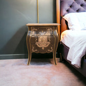 Coroner Bedside Table | Hand-Painted Solid Mango Wood