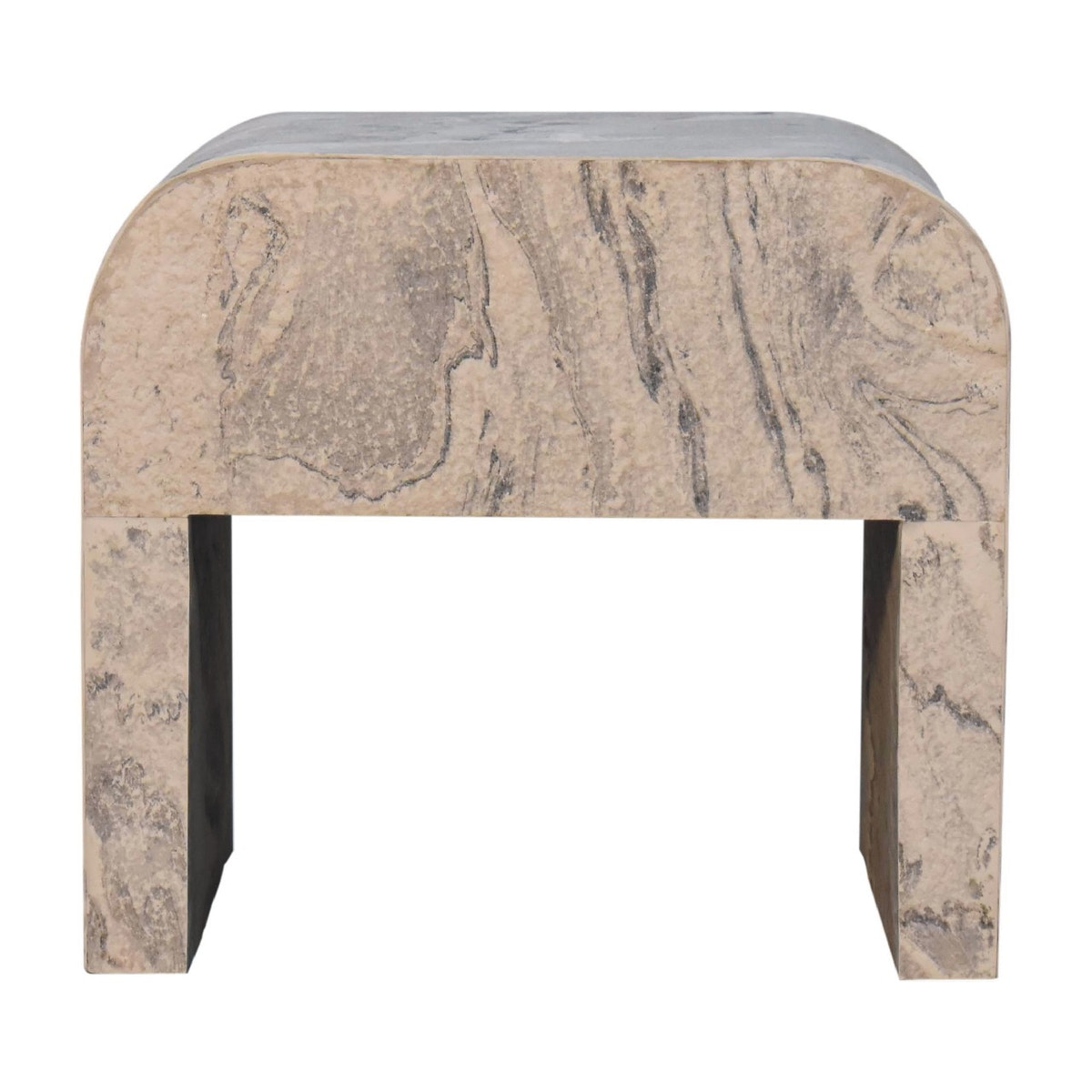 Nouveau Bedside Table | Oak-Ish Solid Mango Wood