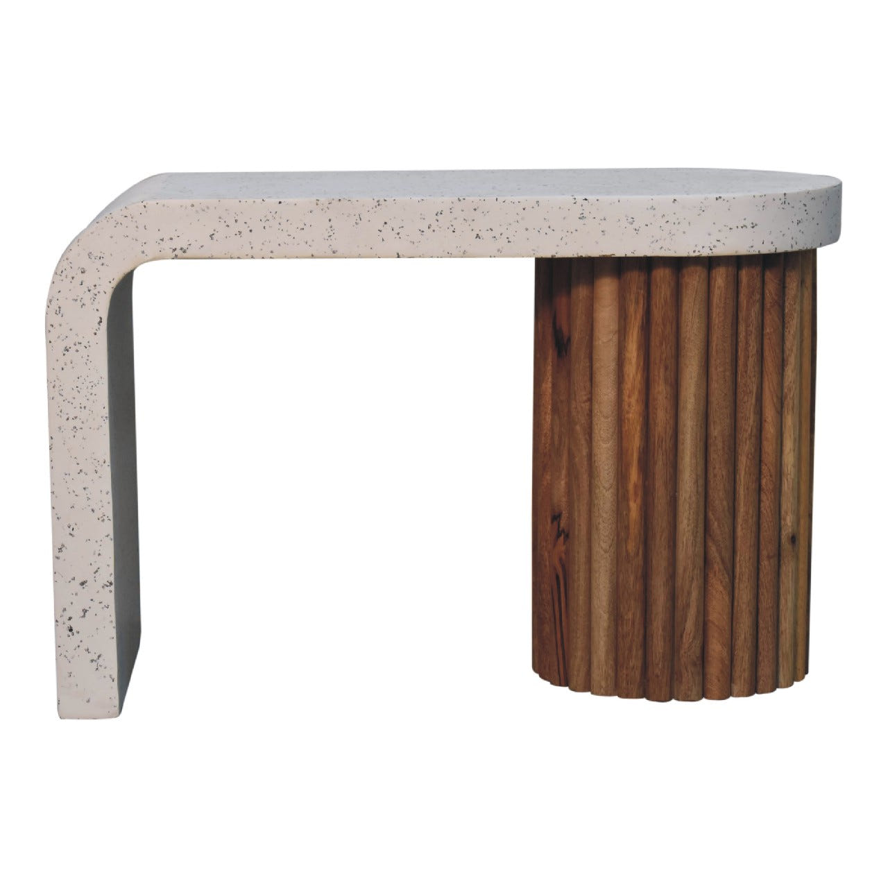 Serenity Terrazzo Coffee Table | Oak-Ish Solid Mango Wood Default Title