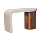 Serenity Terrazzo Coffee Table | Oak-Ish Solid Mango Wood