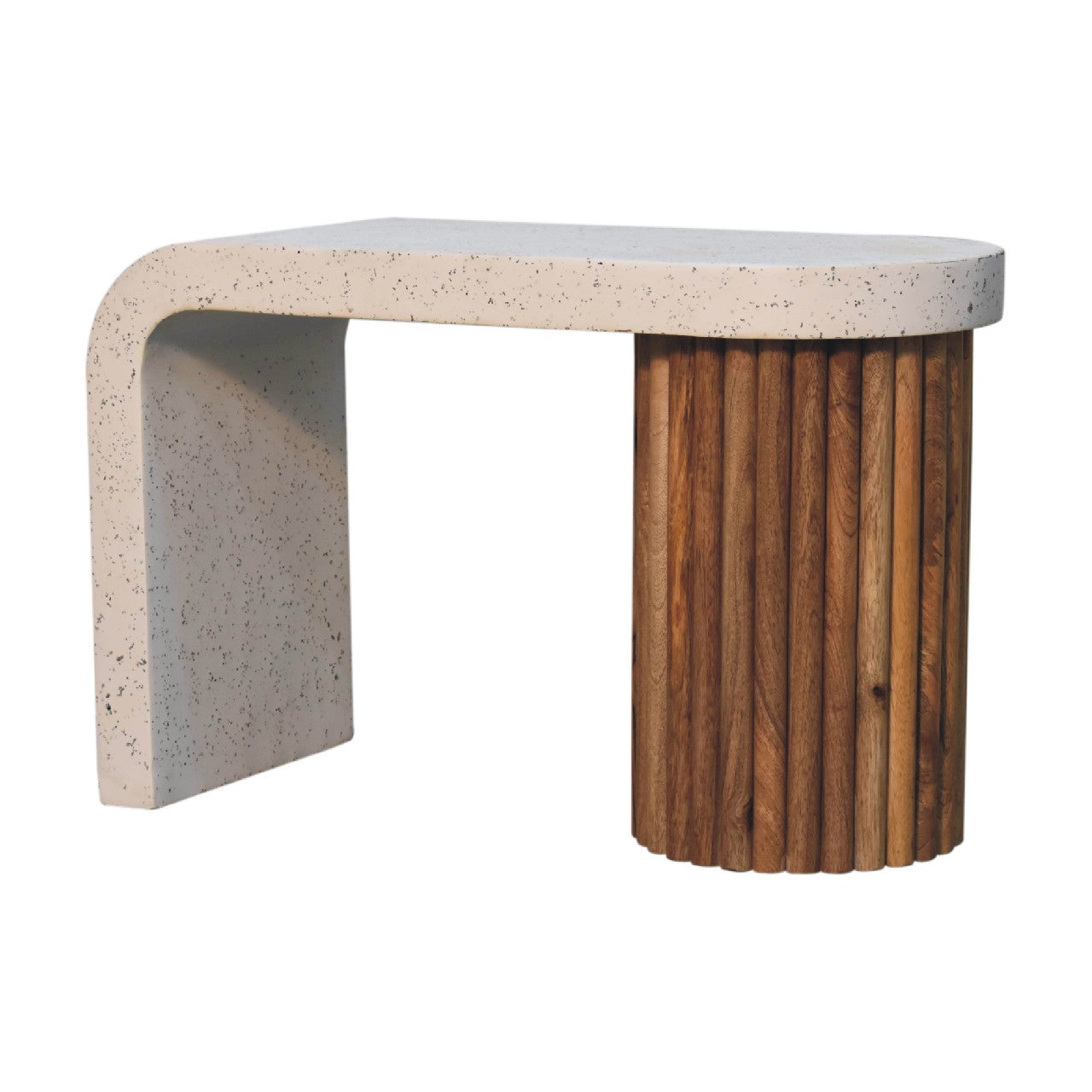 Serenity Terrazzo Coffee Table | Oak-Ish Solid Mango Wood