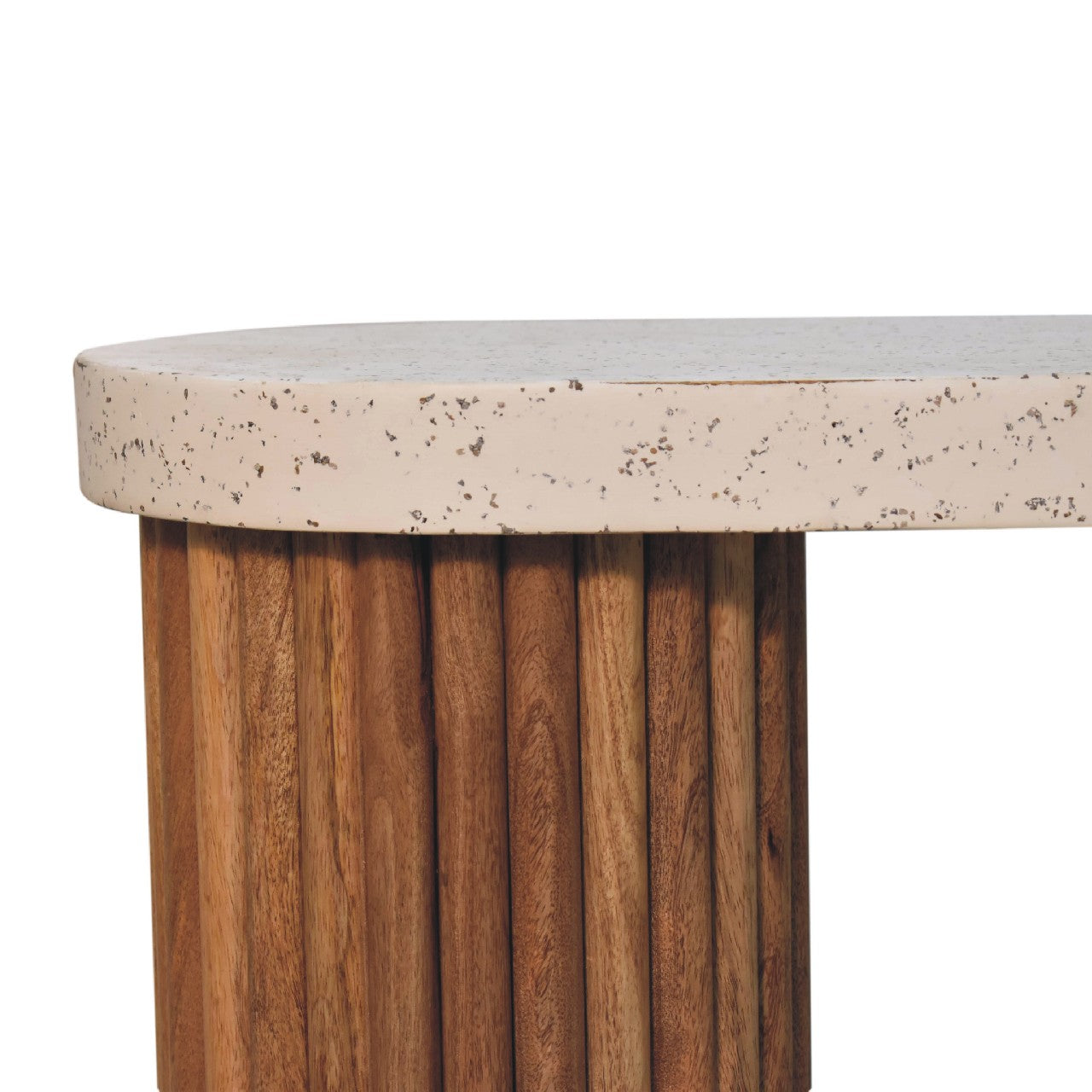 Serenity Terrazzo Coffee Table | Oak-Ish Solid Mango Wood