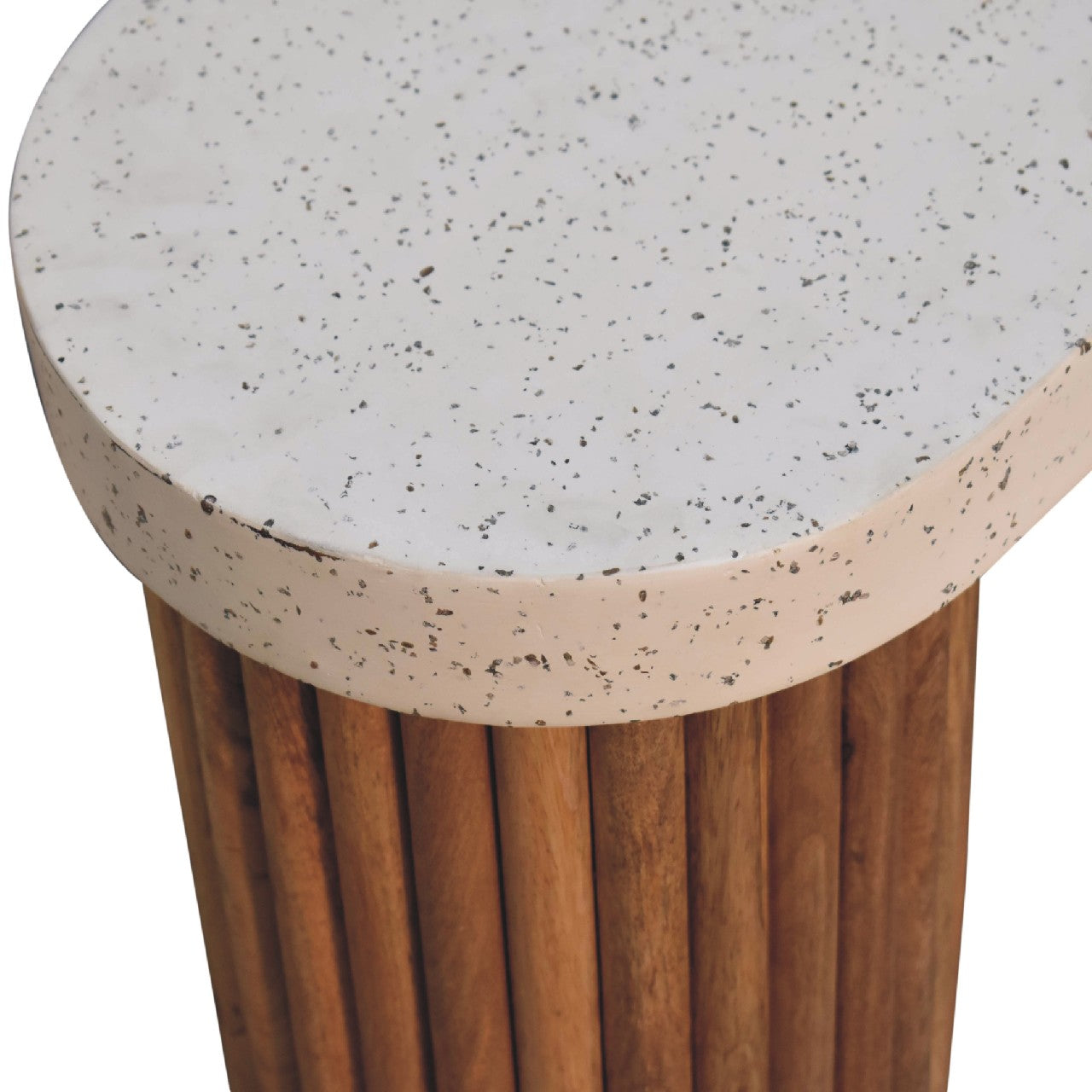 Serenity Terrazzo Coffee Table | Oak-Ish Solid Mango Wood