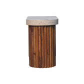 Serenity Terrazzo Coffee Table | Oak-Ish Solid Mango Wood
