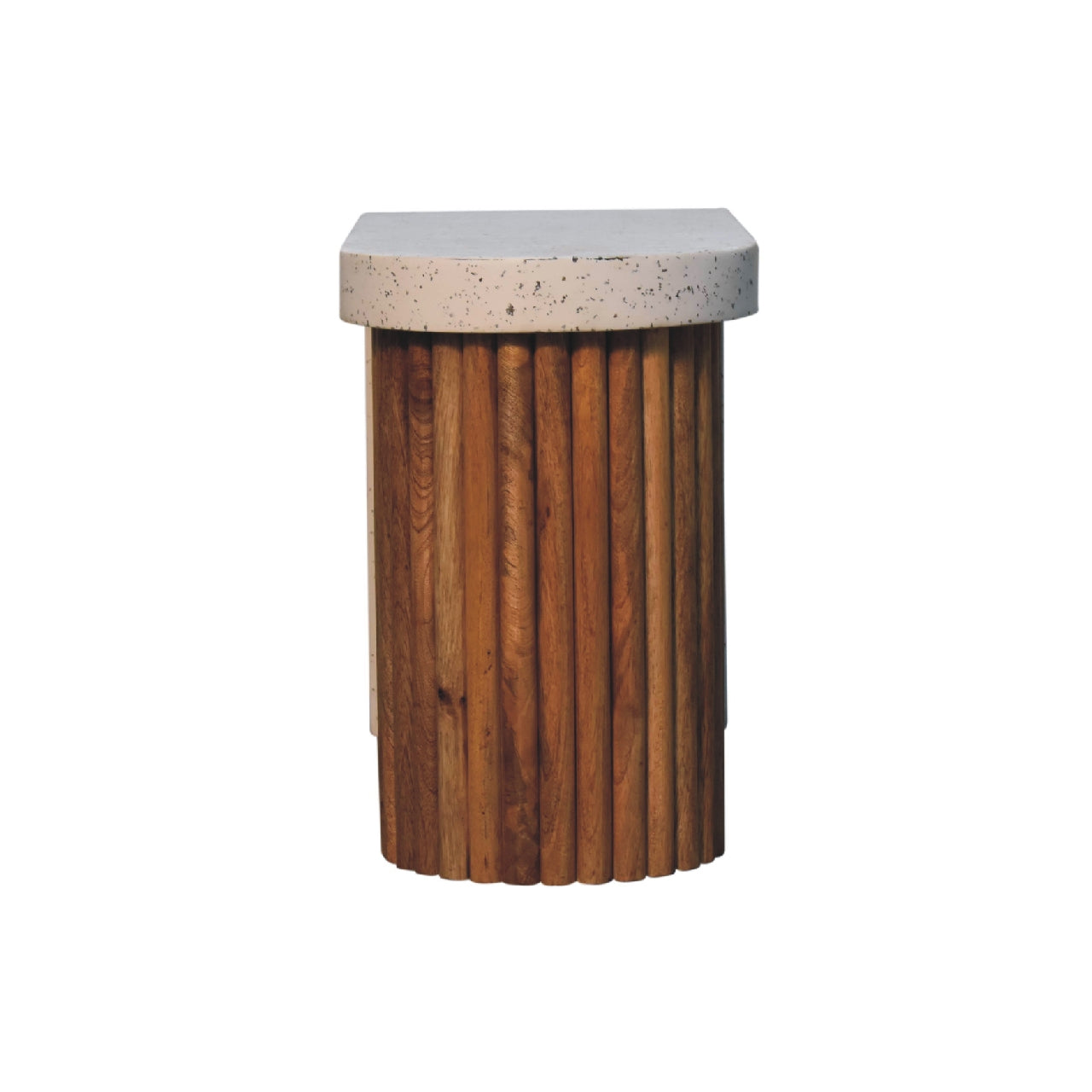 Serenity Terrazzo Coffee Table | Oak-Ish Solid Mango Wood