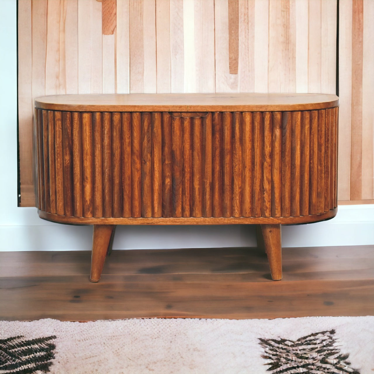 Reeve Blanket Box Storage Bench | Chestnut Mango Wood
