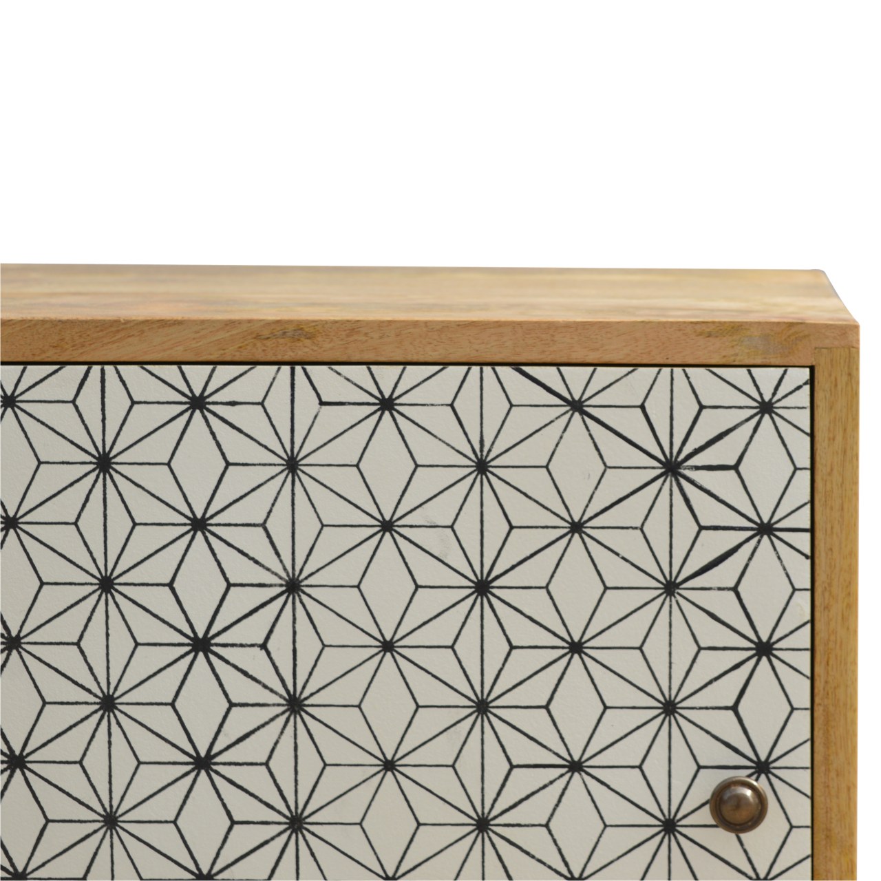 Prima Door Bedside Table | Oak-Ish Mango Wood