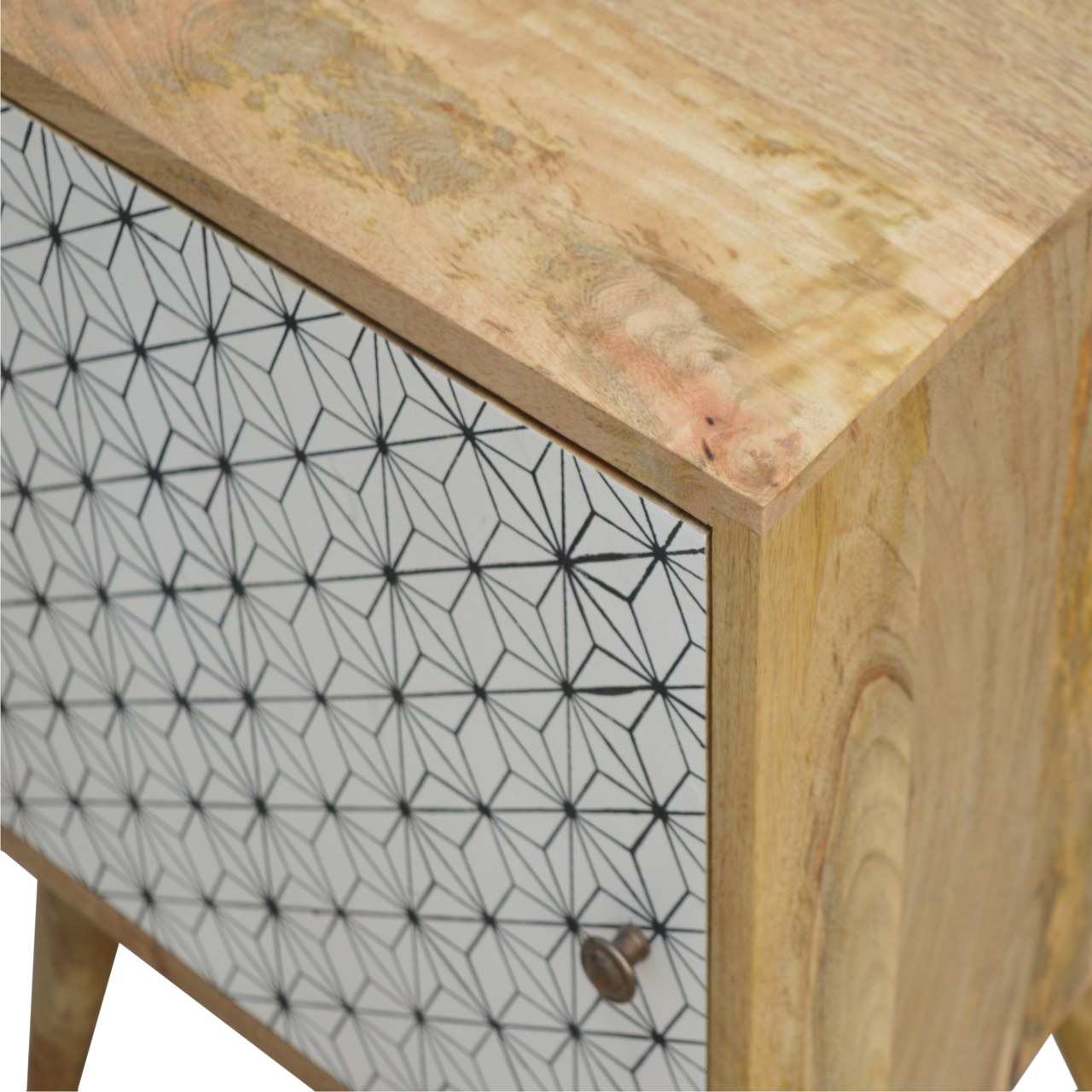 Prima Door Bedside Table | Oak-Ish Mango Wood