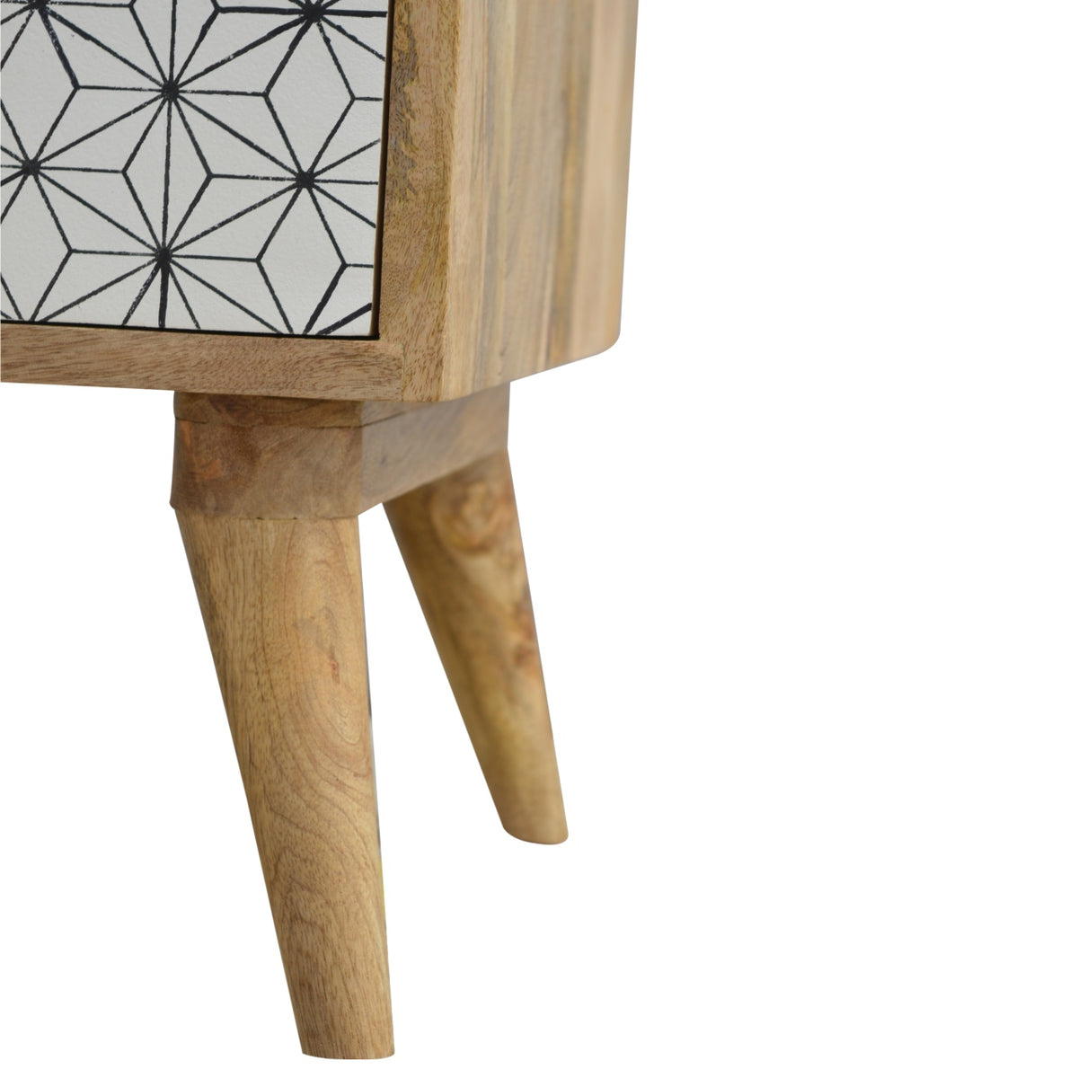 Prima Door Bedside Table | Oak-Ish Mango Wood