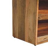 Buffalo Hide Oak-ish Shoe Storage Bench