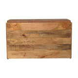 Buffalo Hide Oak-ish Shoe Storage Bench