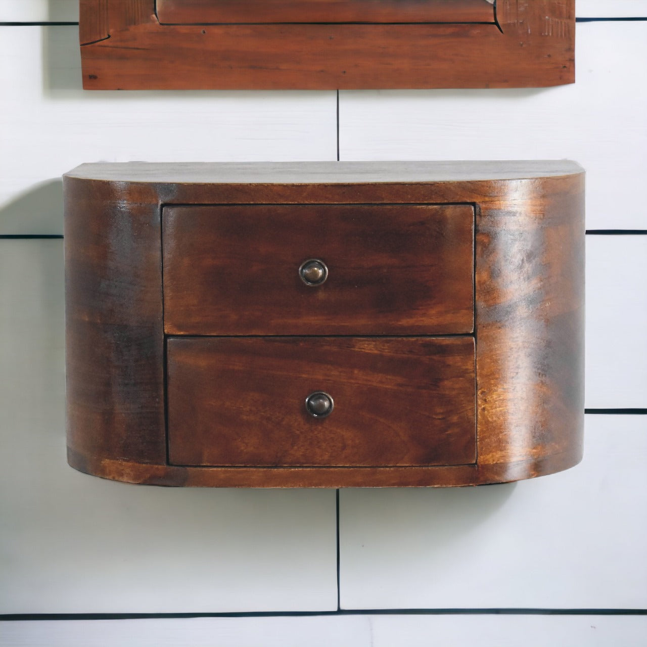 Lunar 2 Drawer Floating Bedside
