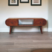 London Chestnut TV Stand Chest of Drawers