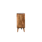 Large Curved Oak-ish Chest of Drawers