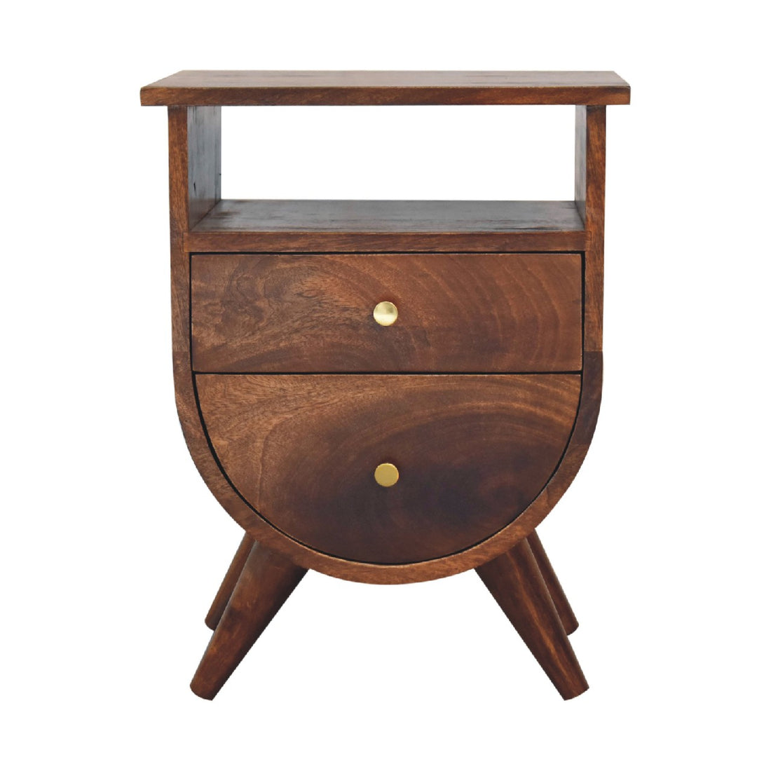 Split Chestnut Bedside Table Default Title