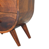 Split Chestnut Bedside Table