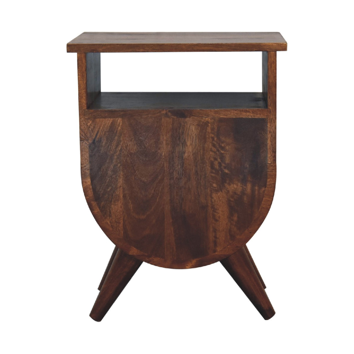 Split Chestnut Bedside Table