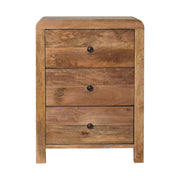 Aspen Oak-ish 3-Drawer Bedside Table
