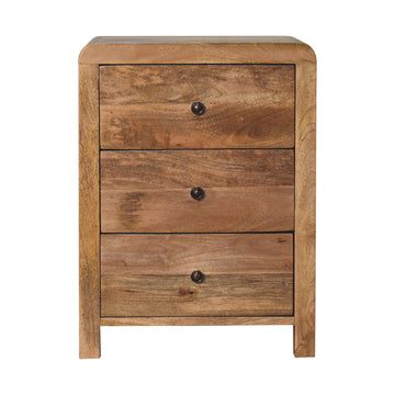 Aspen Oak-ish 3-Drawer Bedside Table