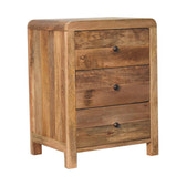 Aspen Oak-ish 3-Drawer Bedside Table