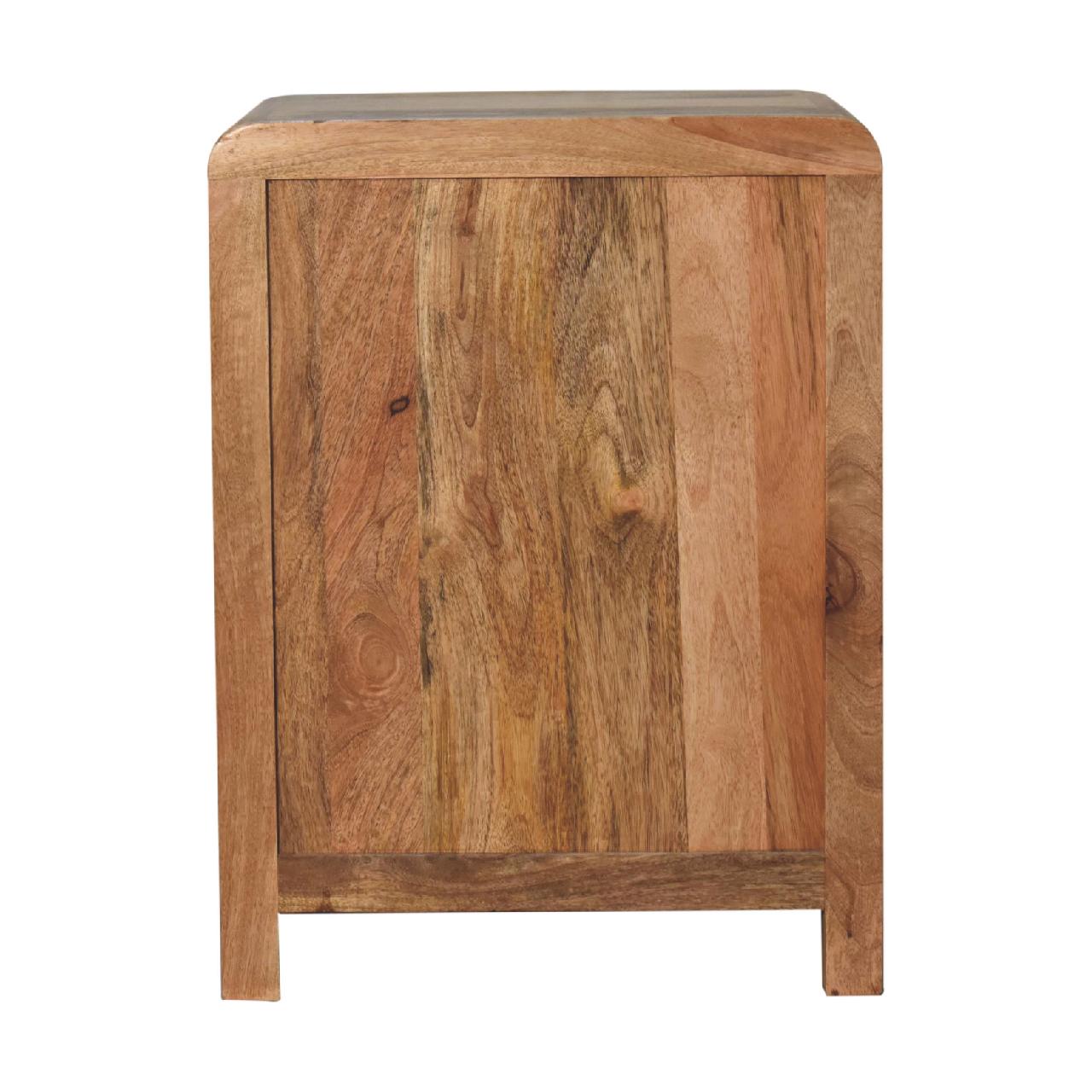 Aspen Oak-ish 3-Drawer Bedside Table