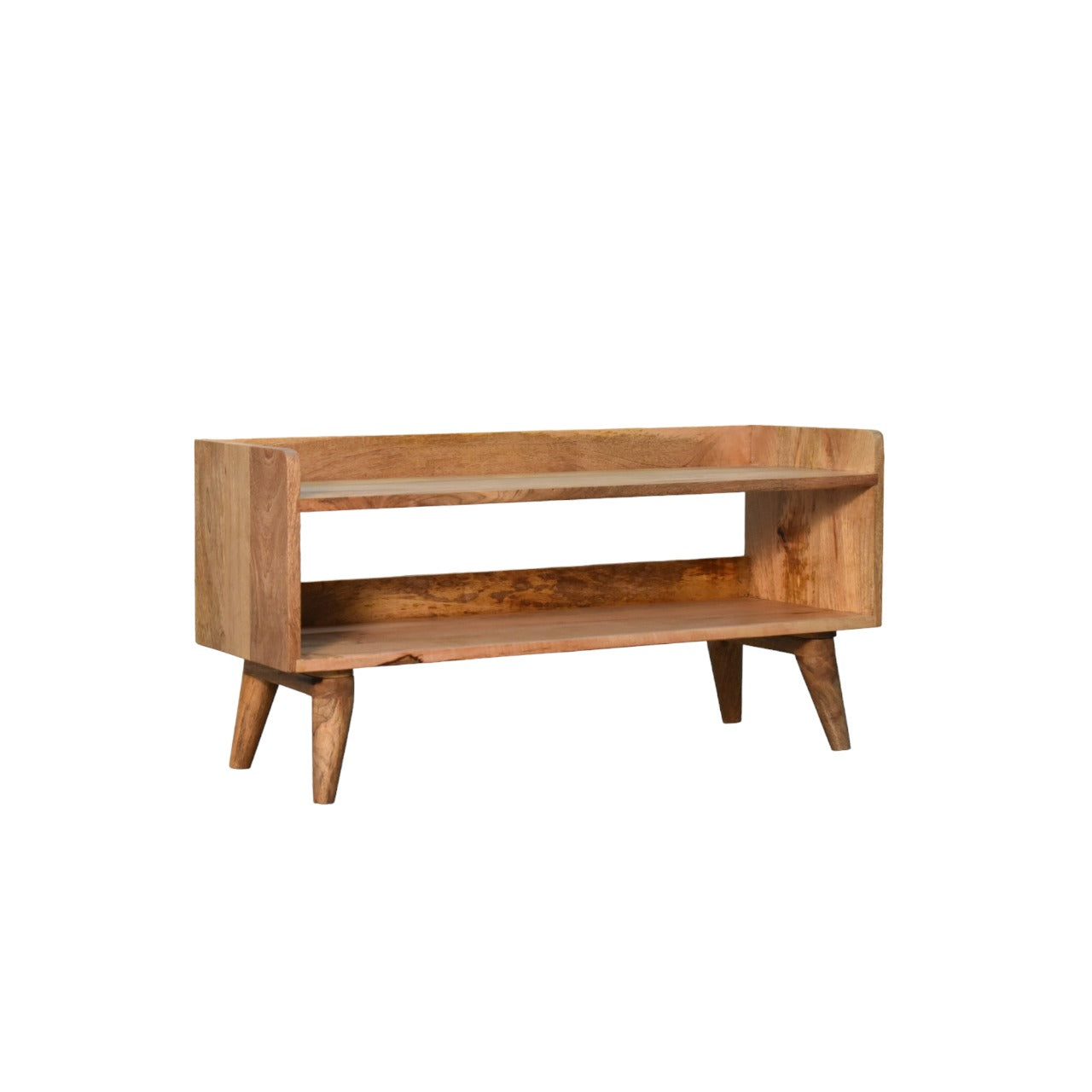 Oak-ish Nordic Storage Bench | Hidden Storage