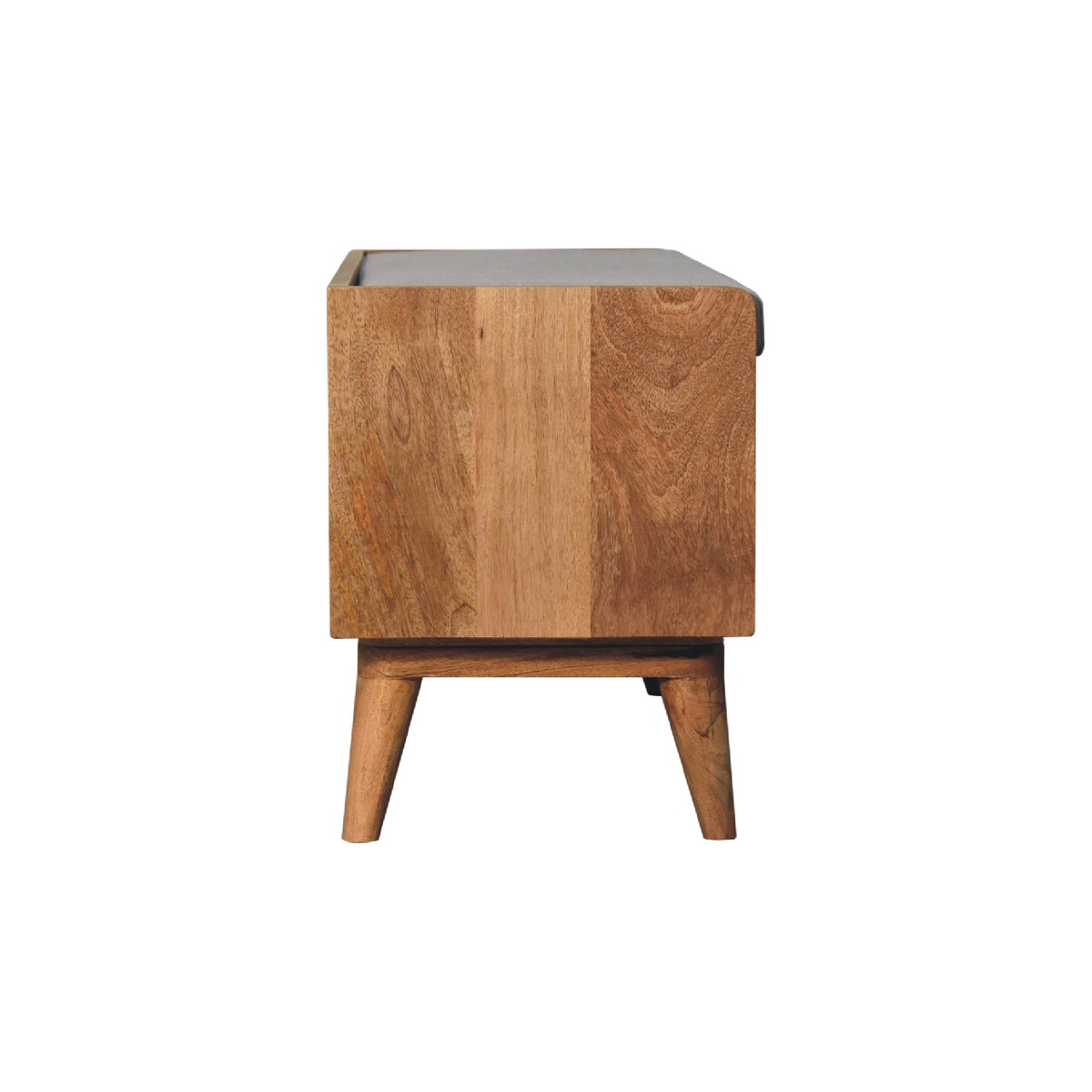Oak-ish Nordic Storage Bench With Mud Linen | Hidden Storage