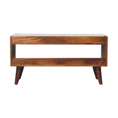 Boucle Nordic Storage Bench | Chestnut Hidden Storage