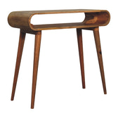 Amaya Oak-ish Nordic Style Console Table | Chestnut Mango Wood