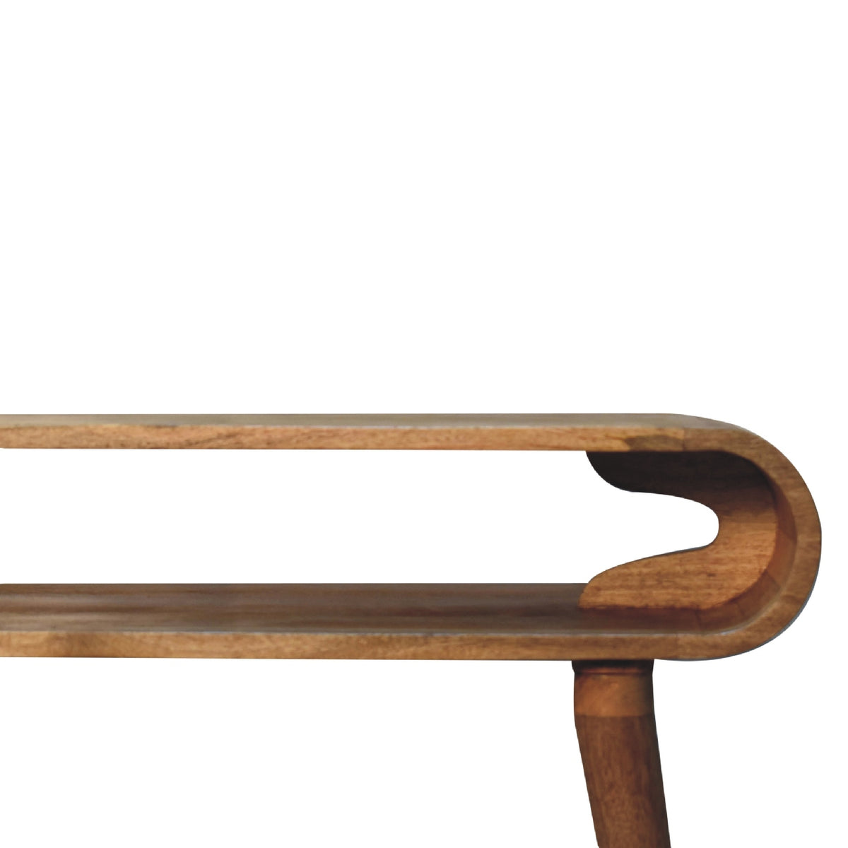 Amaya Oak-ish Nordic Style Console Table | Chestnut Mango Wood