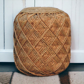 Jute Fiber Footstool Large Pattern