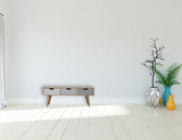 Grey Painted 3 Drawer Media Unit