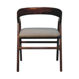 Chestnut Linen Deco Chair