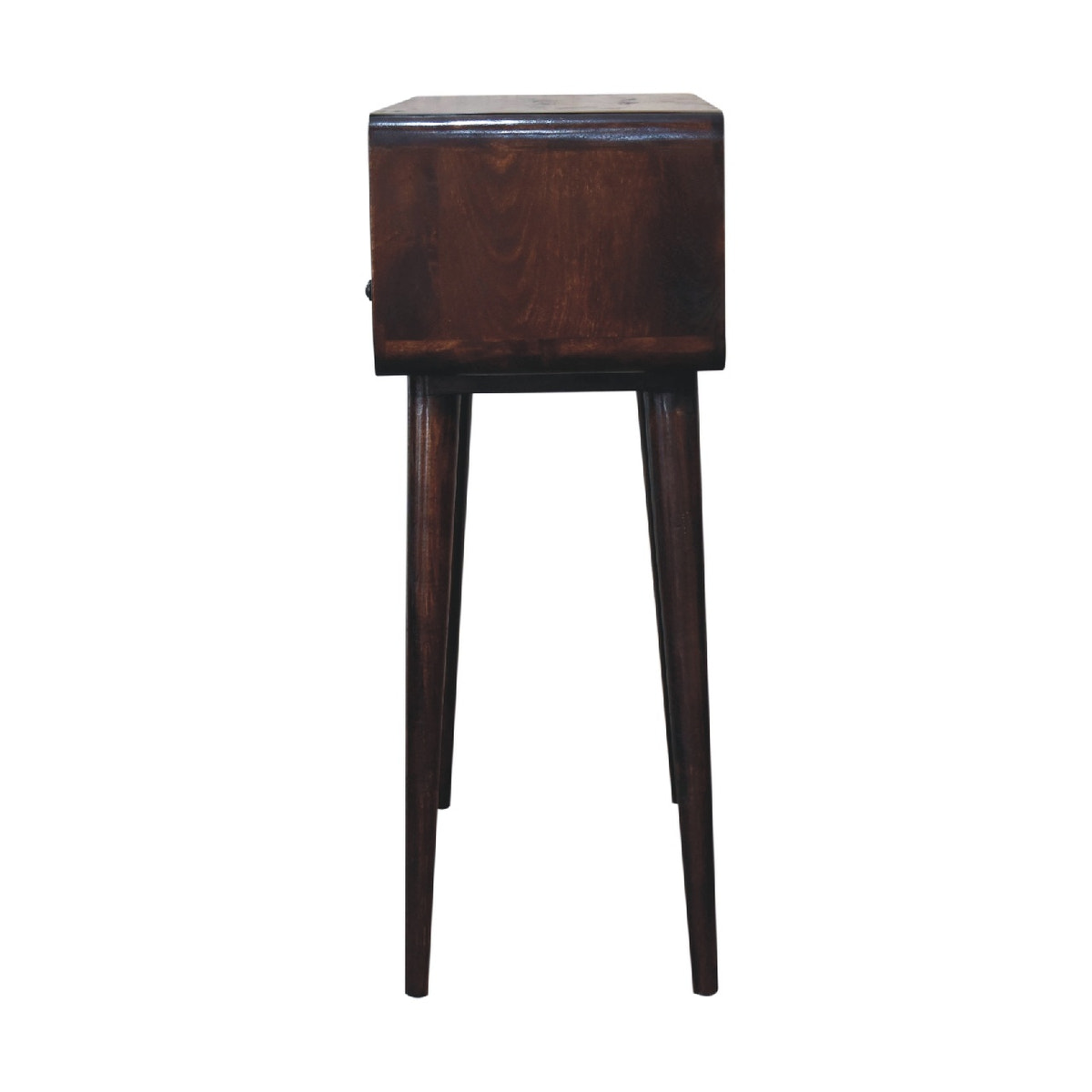 Curved Walnut Console Table
