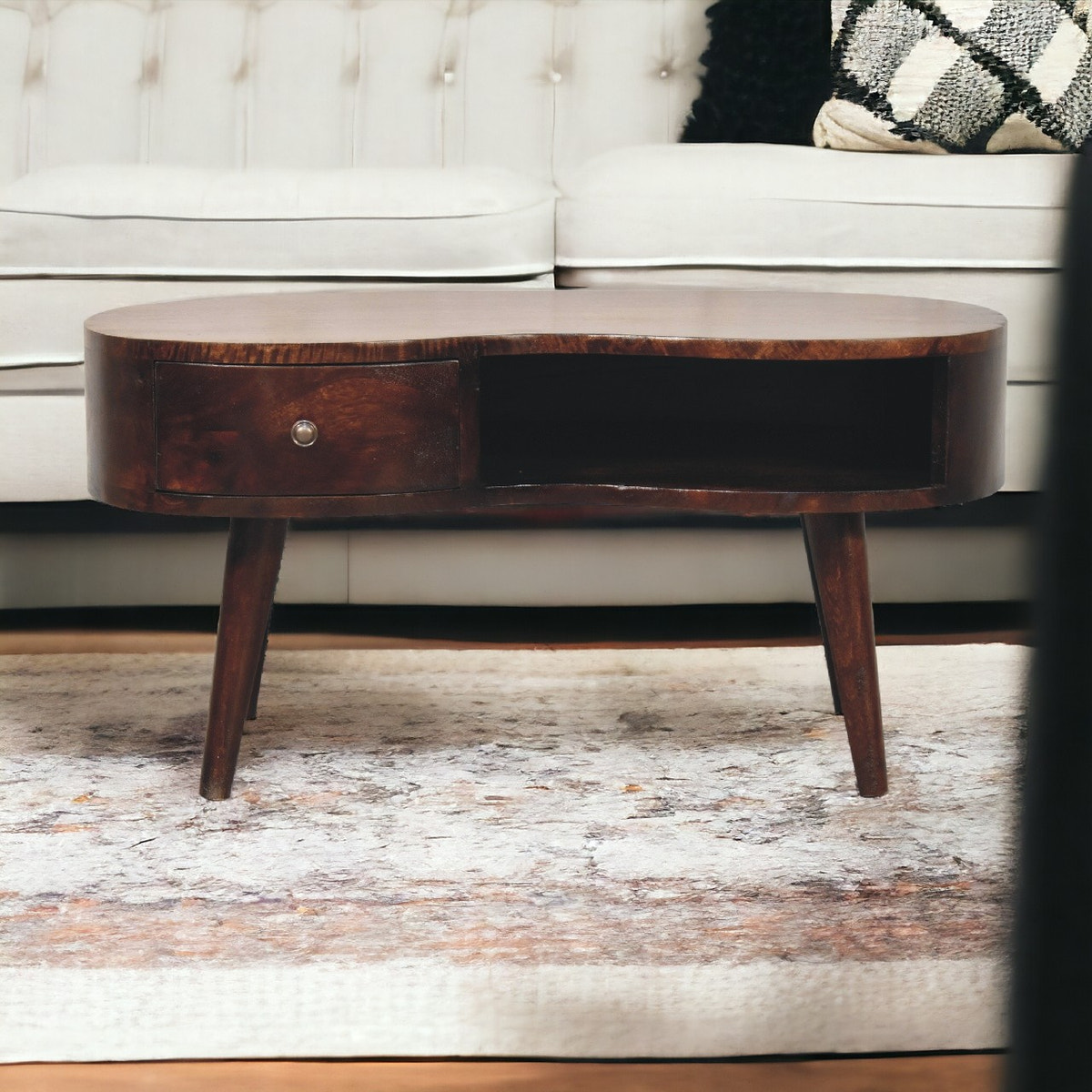 Walnut Wave Coffee Table