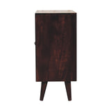 Mini Pineapple Carved Walnut Cabinet