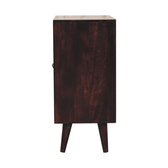 Mini Pineapple Carved Walnut Cabinet