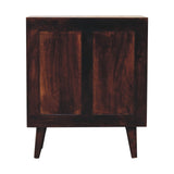 Mini Pineapple Carved Walnut Cabinet