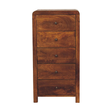 Aspen Tallboy Chest of Drawers | Chestnut Linen