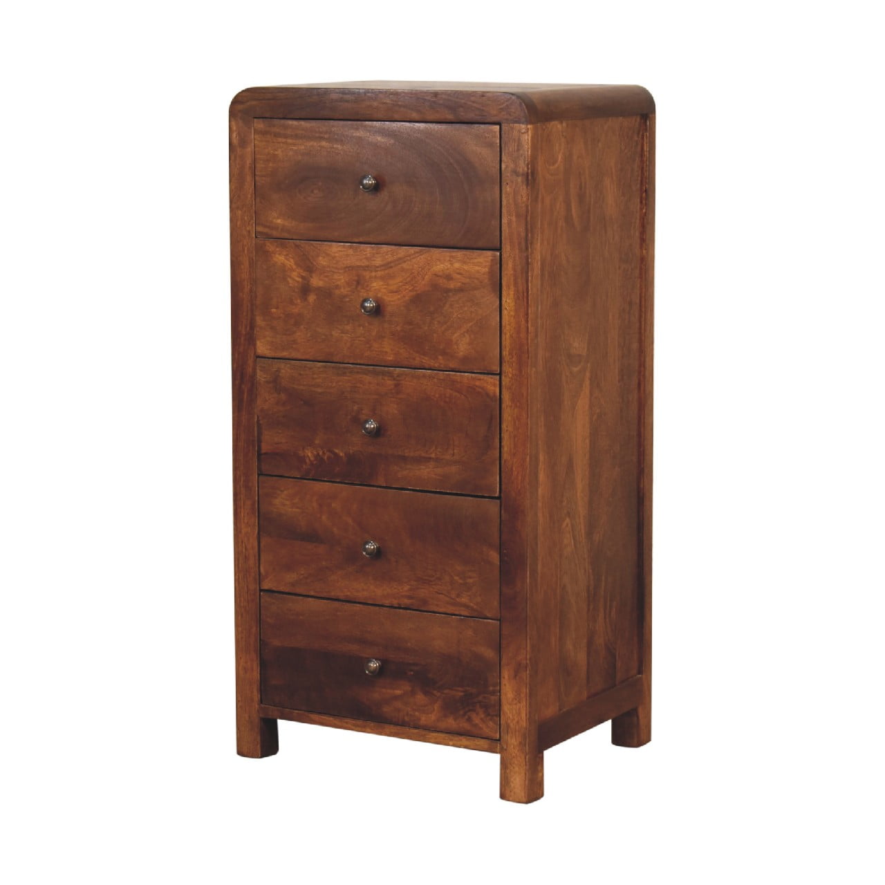 Aspen Tallboy Chest of Drawers | Chestnut Linen