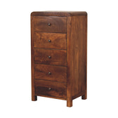 Aspen Tallboy Chest of Drawers | Chestnut Linen