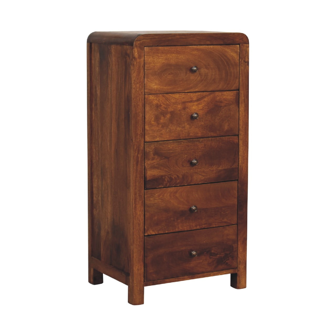 Aspen Tallboy Chest of Drawers | Chestnut Linen
