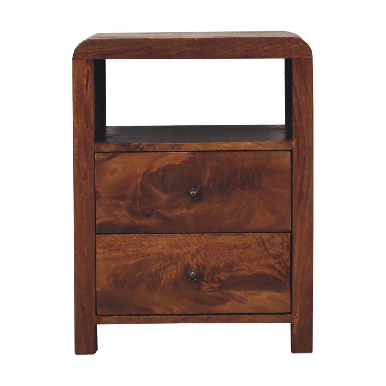 Aspen Bedside Table | Chestnut Solid Mango Wood