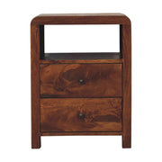 Aspen Bedside Table | Chestnut Solid Mango Wood