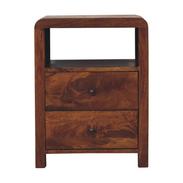 Aspen Bedside Table | Chestnut Solid Mango Wood