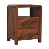 Aspen Bedside Table | Chestnut Solid Mango Wood